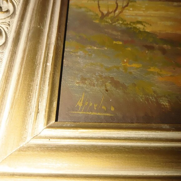 Vintage Framed Landscape Oil Painting Nature Signed - Picture 10 of 16